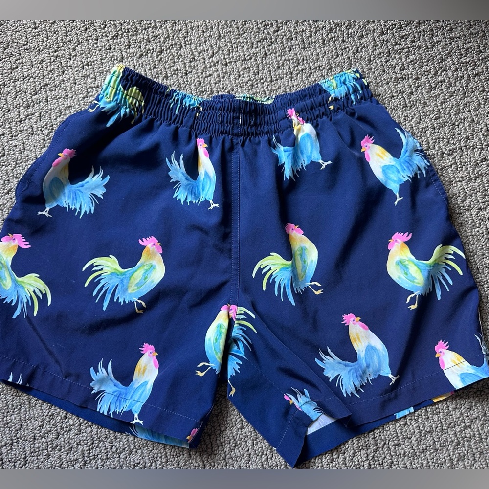 Chubbies Small Rooster Swim Trunks 4” Inseam